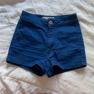 HIGHWAIST blue denim shorts